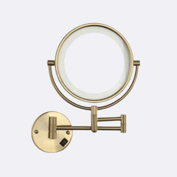 Gold Wall-Mounted Mirror